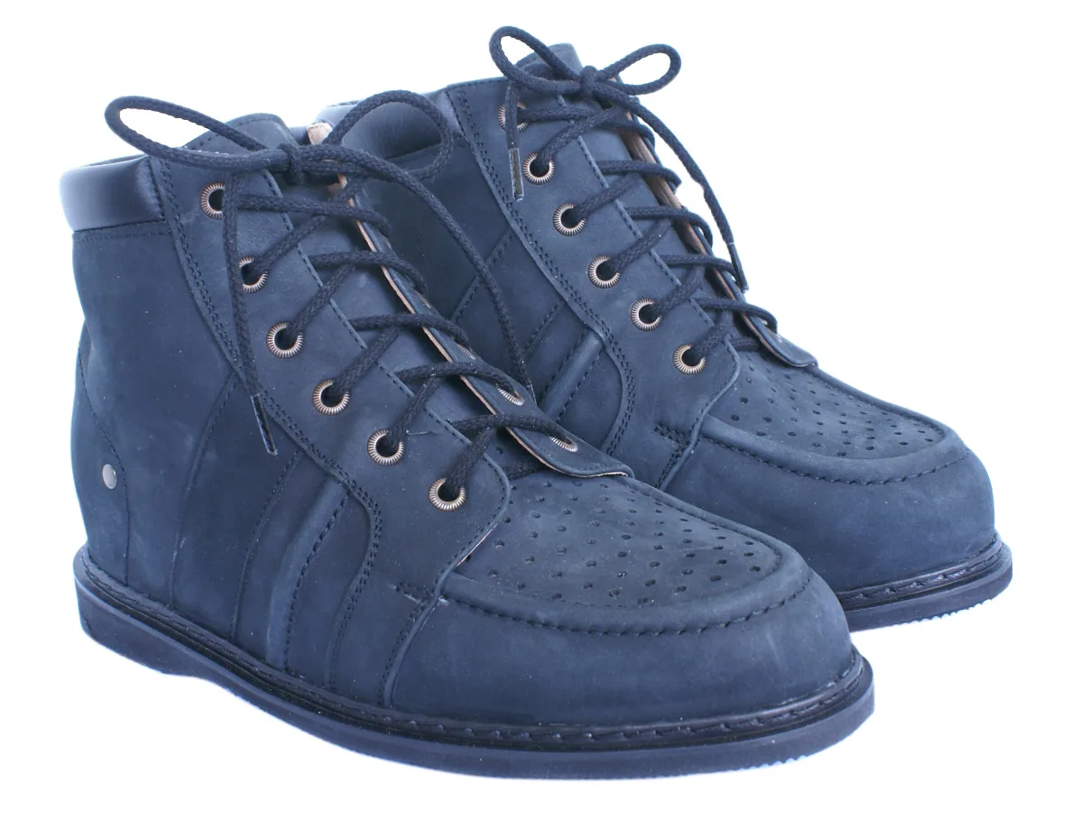 Boot montante — nubuck bleu marine