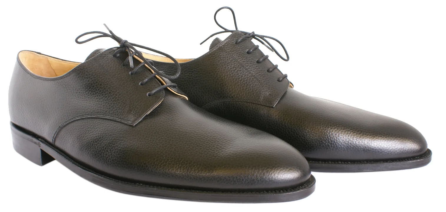 Derby homme — cuir noir classique