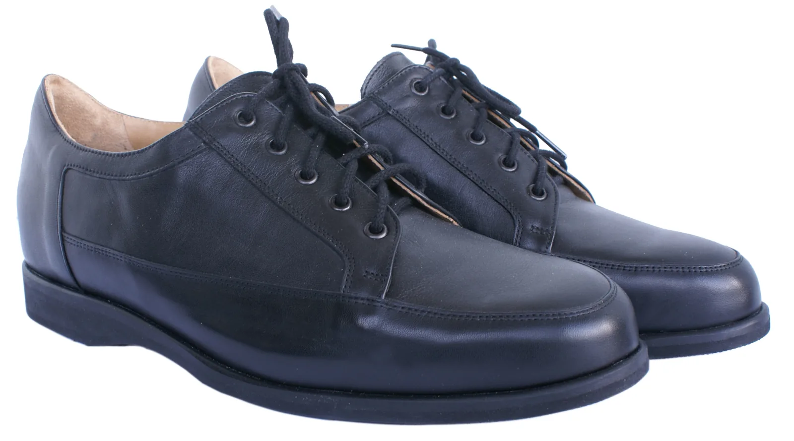 Derby homme — cuir grainé noir