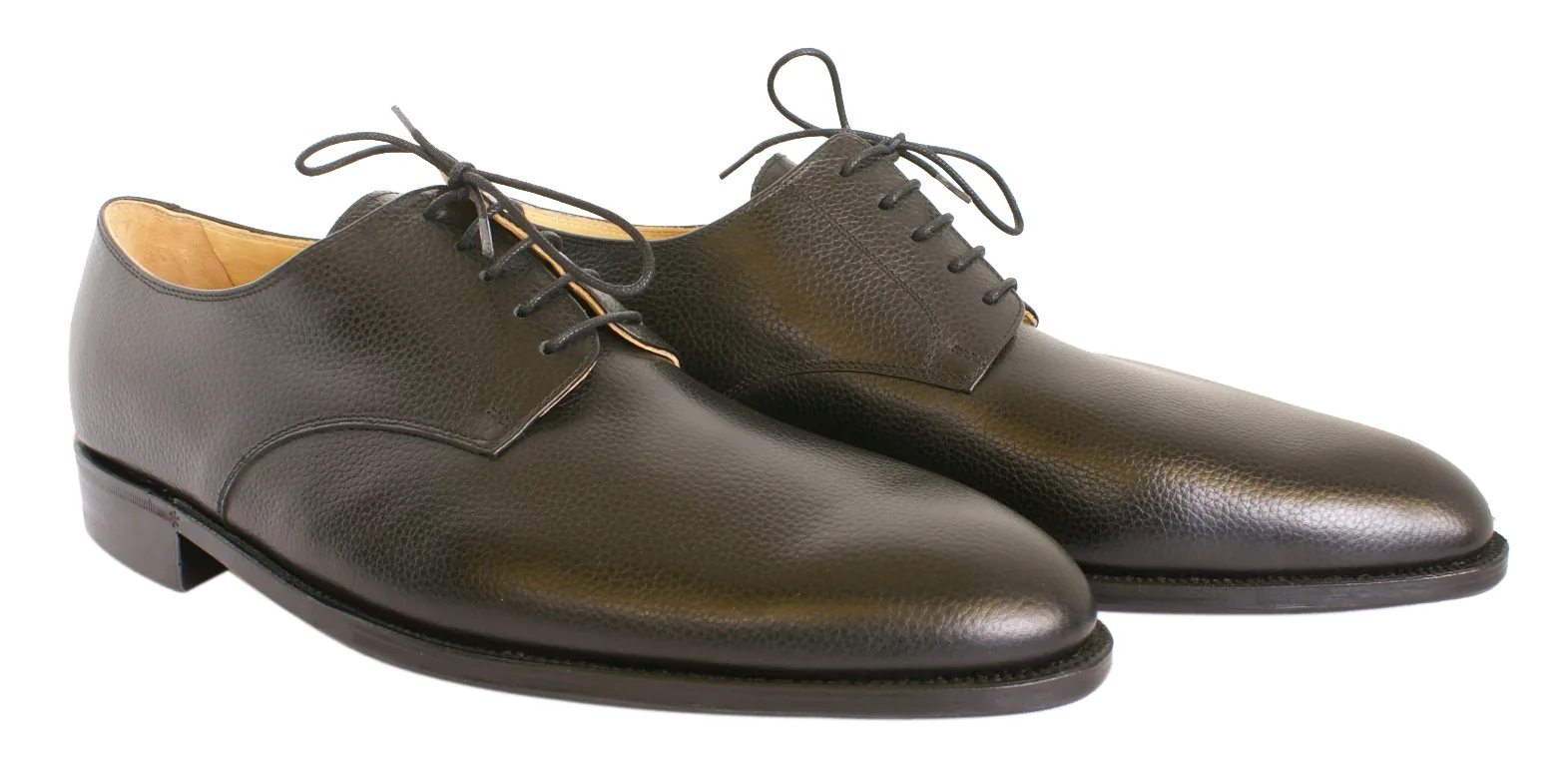 Derby homme — cuir noir façon ville