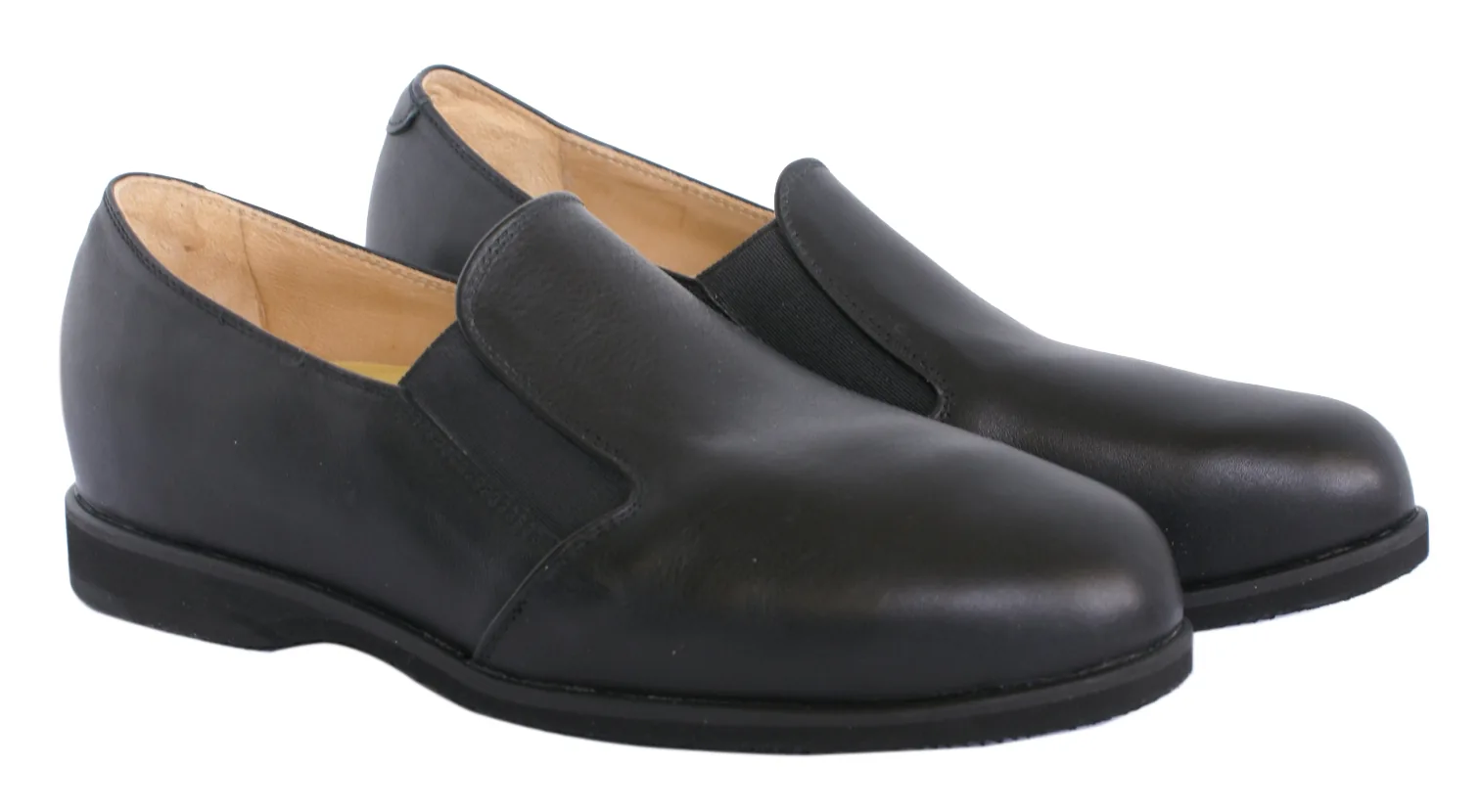 Mocassin homme — cuir noir